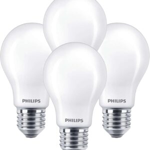 PHILIPS LED Flicker-Free Frosted Dimmable A19 Light Bulb