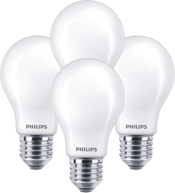 PHILIPS LED Flicker-Free Frosted Dimmable A19 Light Bulb