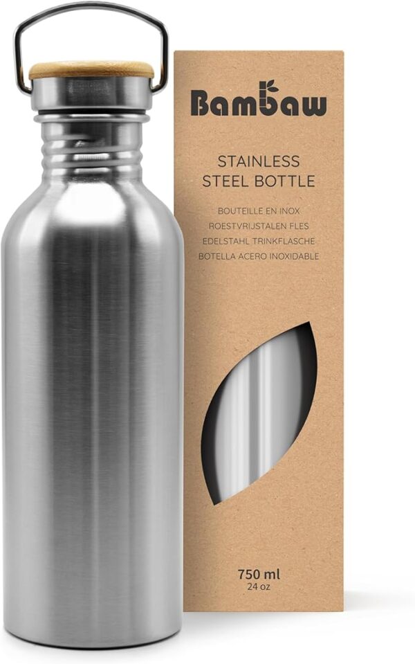 Bambaw Stainless Steel Single Wall Water Bottle